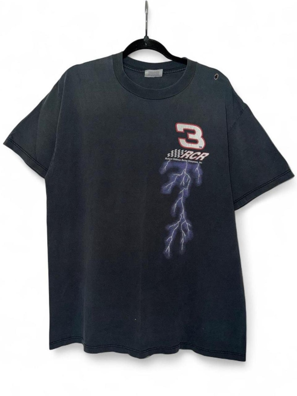 Vintage 90s NASCAR Richard Childress lightning bolt racing distressed t-shirt